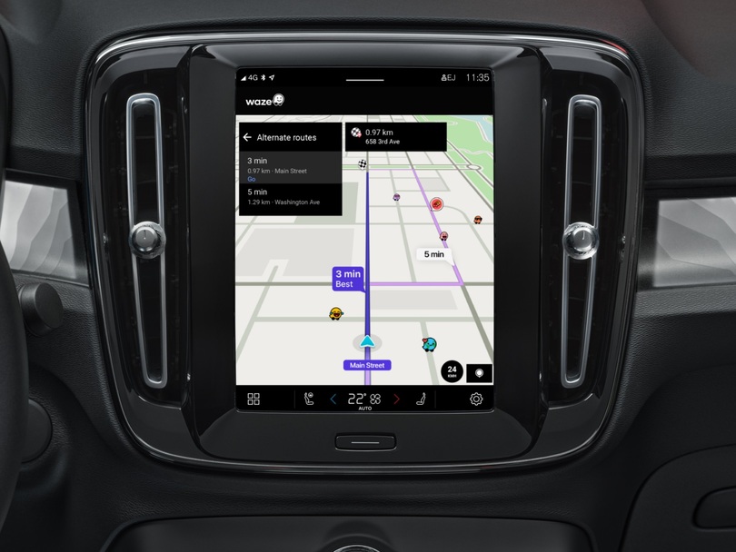 Volvo: Start für die Navigations-App Waze