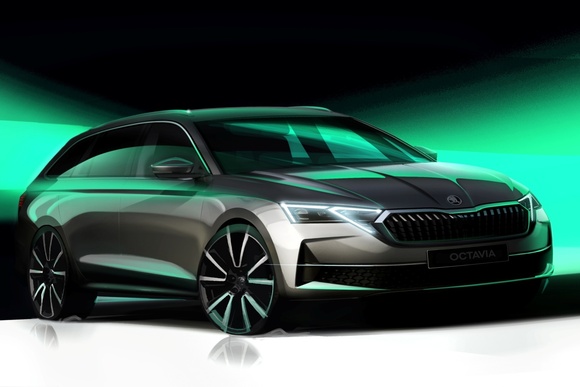 Skoda Octavia 2024: Erste Skizzen