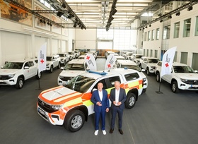 Das Deutsche Rote Kreuz unterwegs mit VW Amarok